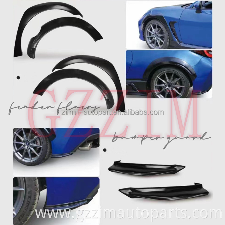 Auto Parts Front Lip Rear Bumper Side Spoiler For GR86 2022 TRD Style